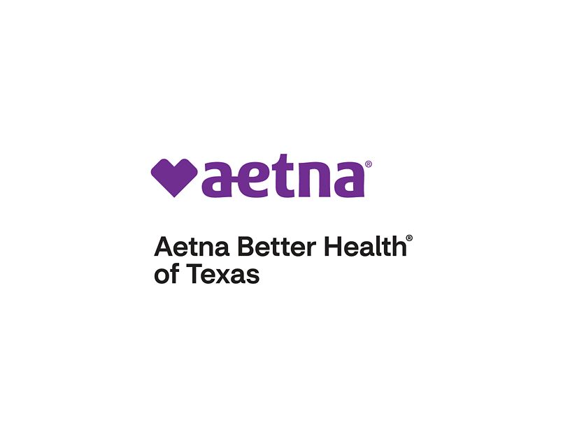 Aetna Logo in Violet with words Aetna Better Health of Texas